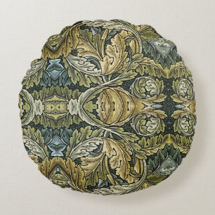Acanthus  bloemmotief van William Morris Rond Kussen