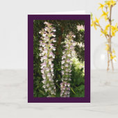 Acanthus blossoms kaart (Gele Bloem)