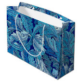 Acanthus Blue, William Morris Grand sac cadeau (Dos Angle)