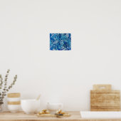 Acanthus Blue, William Morris Poster (Keuken)