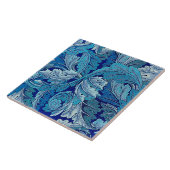 Acanthus Blue, William Morris Tegeltje (Zijkant)