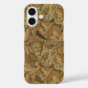 Acanthus Leaves van William Morris, Antiek textiel iPhone 16 Hoesje