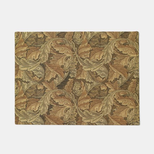 Acanthus Leaves van William Morris, Antiek textiel Deurmat (Voorkant)