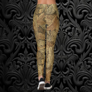 Acanthus Leaves van William Morris, Antiek textiel Leggings