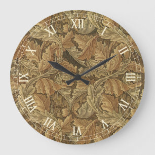 Acanthus Leaves van William Morris, Antieke Textie Grote Klok