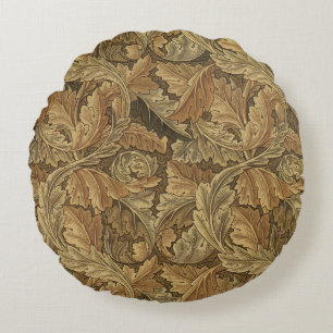 Acanthus Leaves van William Morris, Antieke Textie Rond Kussen