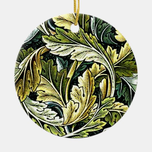 Acanthus, populair William Morris patterb Keramisch Ornament (Voorkant)
