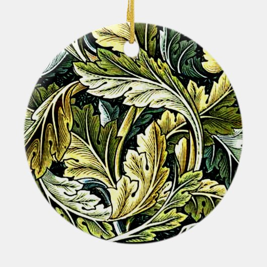 Acanthus, populair William Morris patterb Keramisch Ornament (Achterkant)