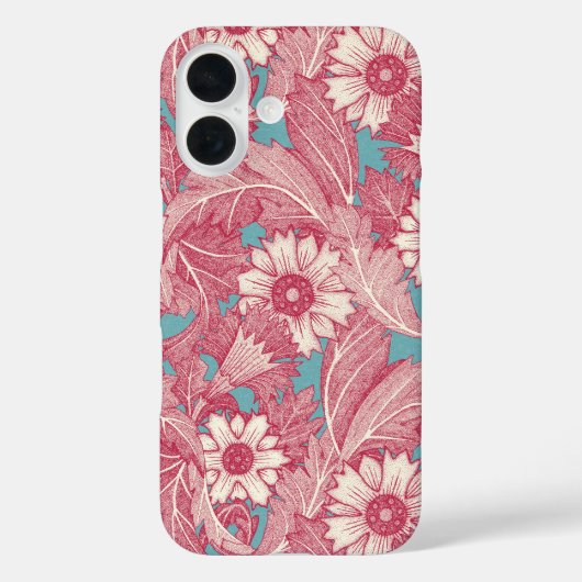 Acanthus viva magenta turquoise Case-Mate iPhone case (Achterkant)