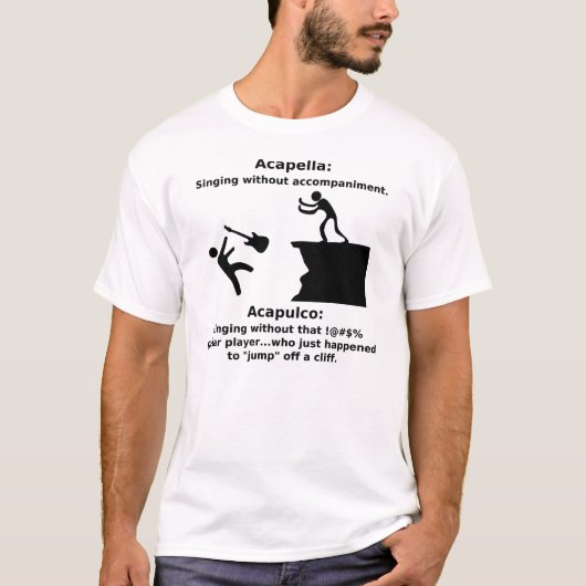 Acapella, acapulco (licht) t-shirt (Voorkant)