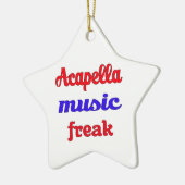 Acapella Music Freak Keramisch Ornament (Links)
