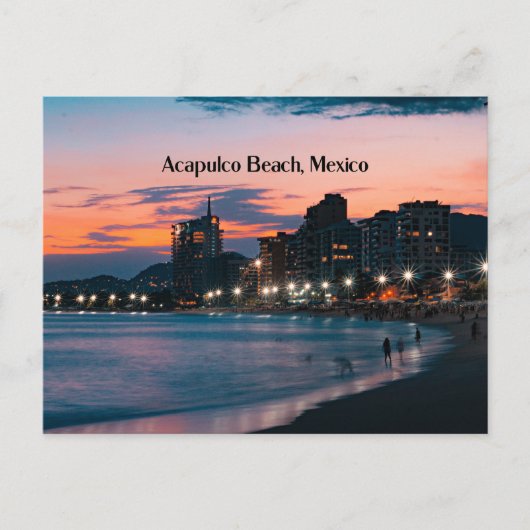 Acapulco Beach, Mexico Briefkaart (Voorkant)