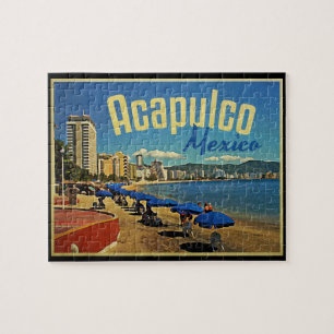 Acapulco Mexico Vintage Travel Legpuzzel