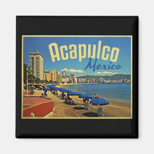 Acapulco Mexico Vintage Travel Magneet