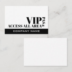 Accéder à toutes les zones Design, cartes VIP