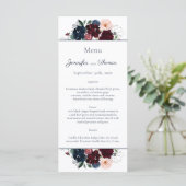 Accéder au menu Mariage floral | Bleu de la marine (Debout devant)
