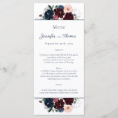 Accéder au menu Mariage floral | Bleu de la marine (Devant)