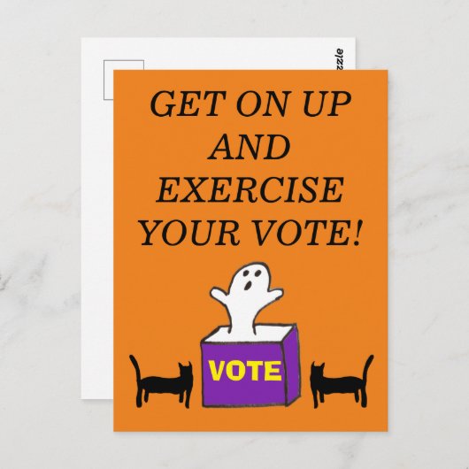 ACCÉDEZ Carte postale Exercice Votre vote Hallowee (Devant / Derrière)