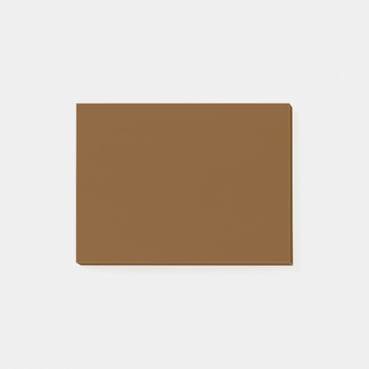 Accent bruine achtergrondkleur die u kunt aanpasse post-it® notes (Voorkant)