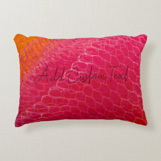 Accent Coussin En Couleurs Rose Et Orange