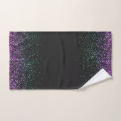 Accent de paillettes colorées noires (Serviette à main)