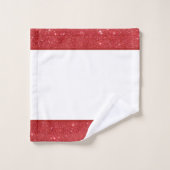 Accent de paillettes rouges (Gant de toilette)