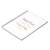 Accent d'or de carnet de beau jour (Côté gauche)