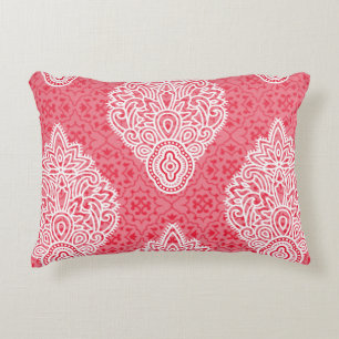 Accent Kussen Bloemmotief Roze Knus Decor