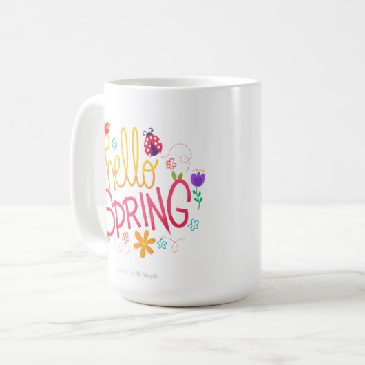 accent mug 11oz happy spring easter (Devant gauche)