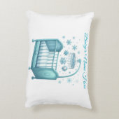 Accent Pillow - Bewerkbaar Baby's Xmas Pillow Kussen (Achterkant (Verticaal))