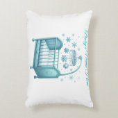 Accent Pillow - Bewerkbaar Baby's Xmas Pillow Kussen (Voorkant(Verticaal))