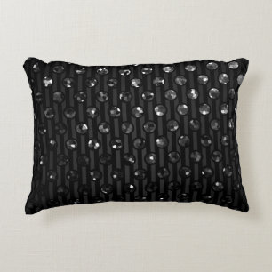 Accent Pillow Black Sparkley Jewels Decoratief Kussen