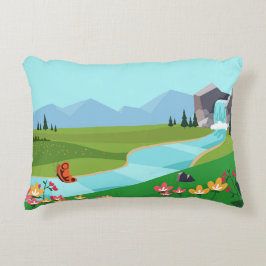Accent Pillow Design op natuurlandschap Accent Kussen