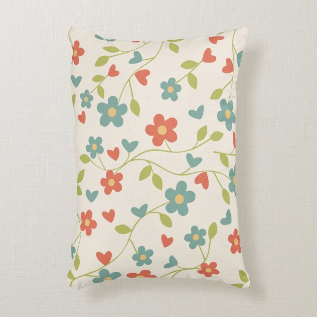 Accent Pillow met Spring Flowers Kussen (Voorkant(Verticaal))