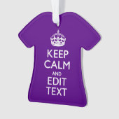 Accent Violet Gardez Le Calme Et Votre Texte Facil (devant)