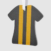 Accent Yellow Racing Stripes Carbon Fiber Style (devant)