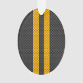 Accent Yellow Racing Stripes Carbon Fiber Style (dos)