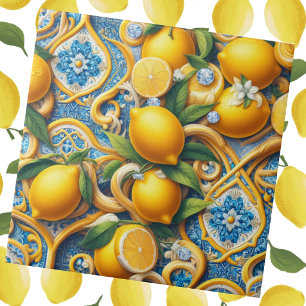 Accents de carreaux exotiques Citron méditerrané