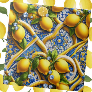 Accents de carreaux exotiques Citron méditerrané
