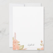 Accents floraux Invitation de douche nuptiale (Dos)
