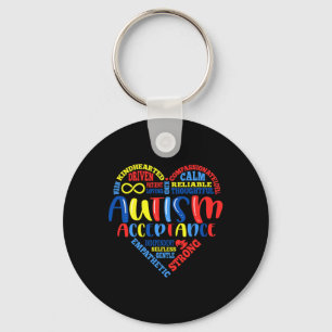 Acceptatie Autism Awareness Month Support Puzzle P Sleutelhanger