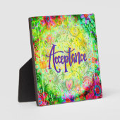 Acceptatie  Floral Inspirivity Ezel Fotoplaat (Voorkant)