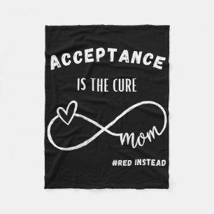 Acceptatie is de remedie voor autisme bewustzijn # fleece deken