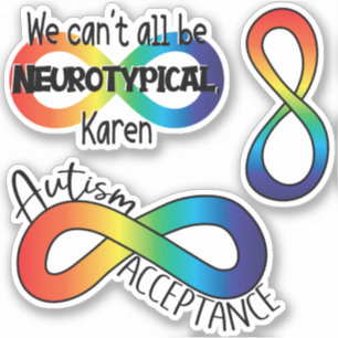 Acceptation de l'autisme Sticker Neurodiversity