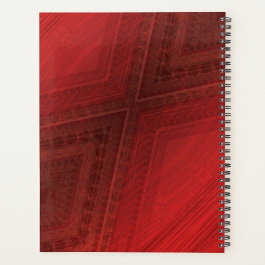 Acceptation | Motif de Boho Eclectique Rouge (Dos)