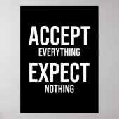 Accepteer alles, verwacht niets - Gym, Hustle Poster (Voorkant)