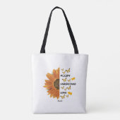 Accepteer Begrijp Liefde Quotes Gepersonaliseerde Draagtas (Achterkant)