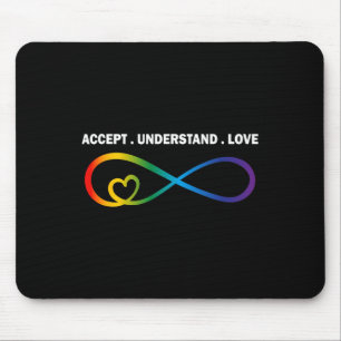 Accepteer de idee van liefdesneurodiversiteit Infi Muismat