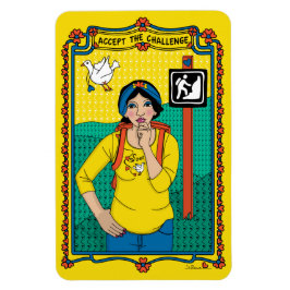 Accepteer de uitdaging_B_4x6 koelkast Magnet Magneet