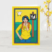 Accepteer de uitdaging B_Wenskaart Kaart (Gele Bloem)